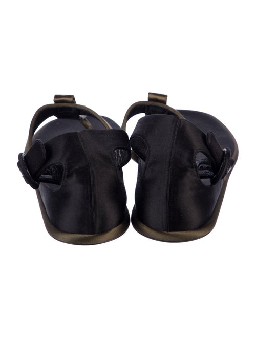 Prada Satin T-Strap Sandals