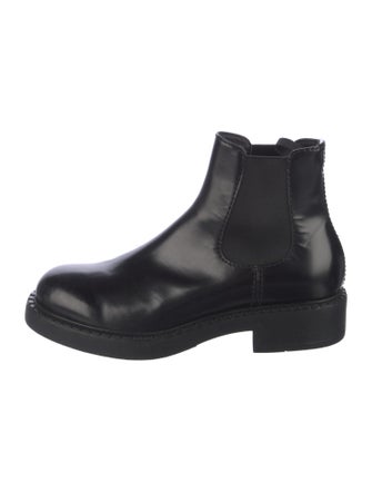 Prada Leather Chelsea Boots