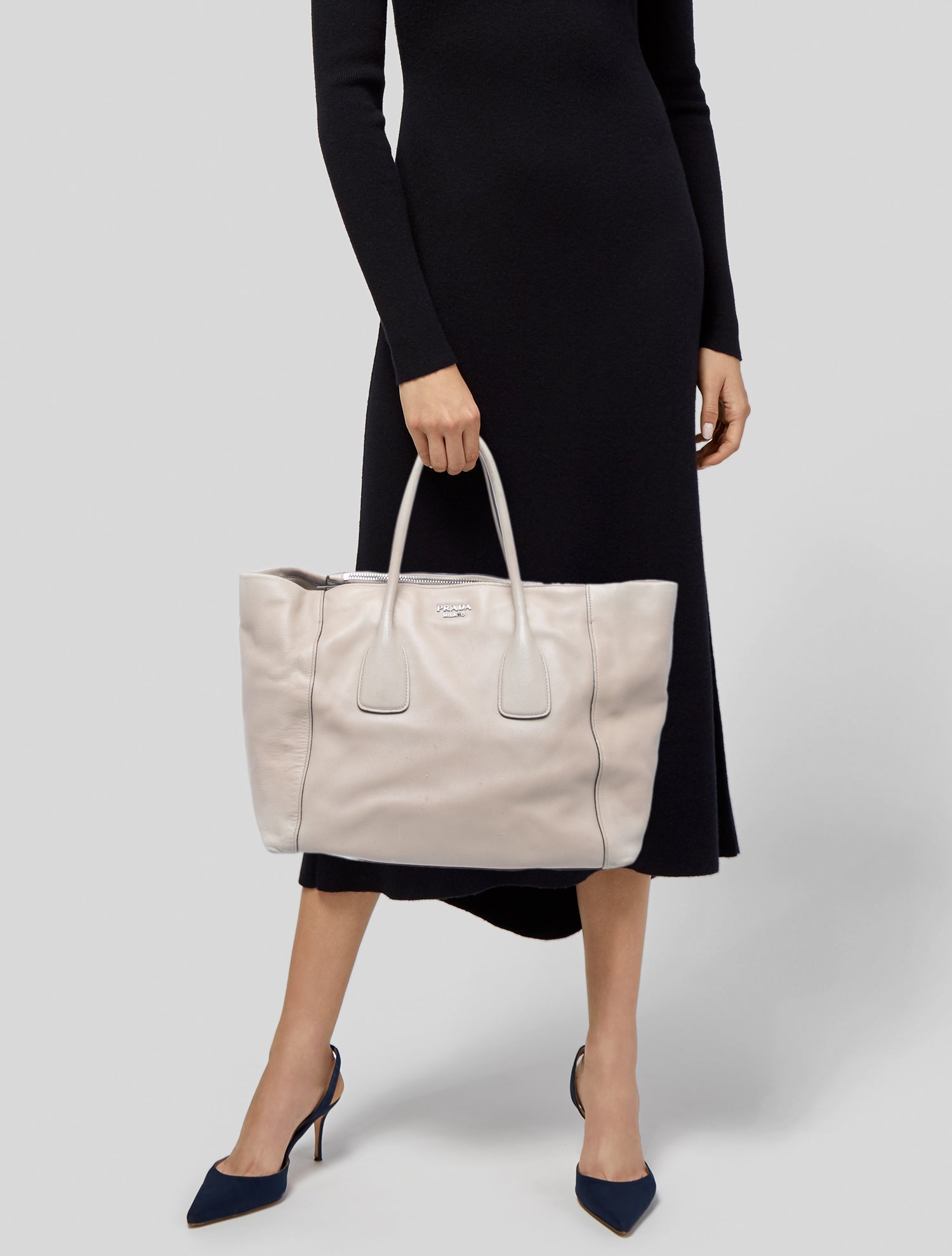 Prada Saffiano Leather Galleria Double Zip