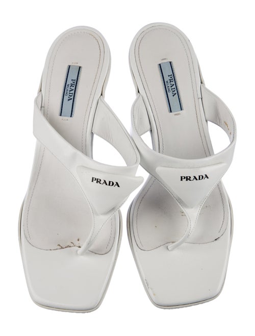 Prada Leather Flip Flops