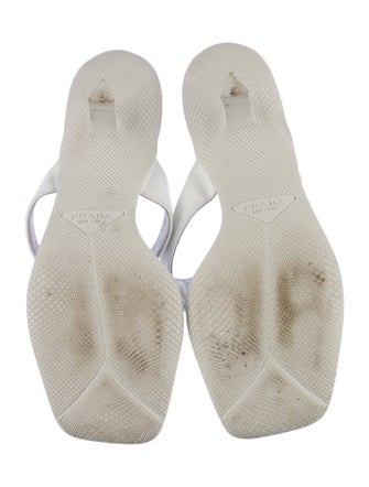 Prada Leather Flip Flops