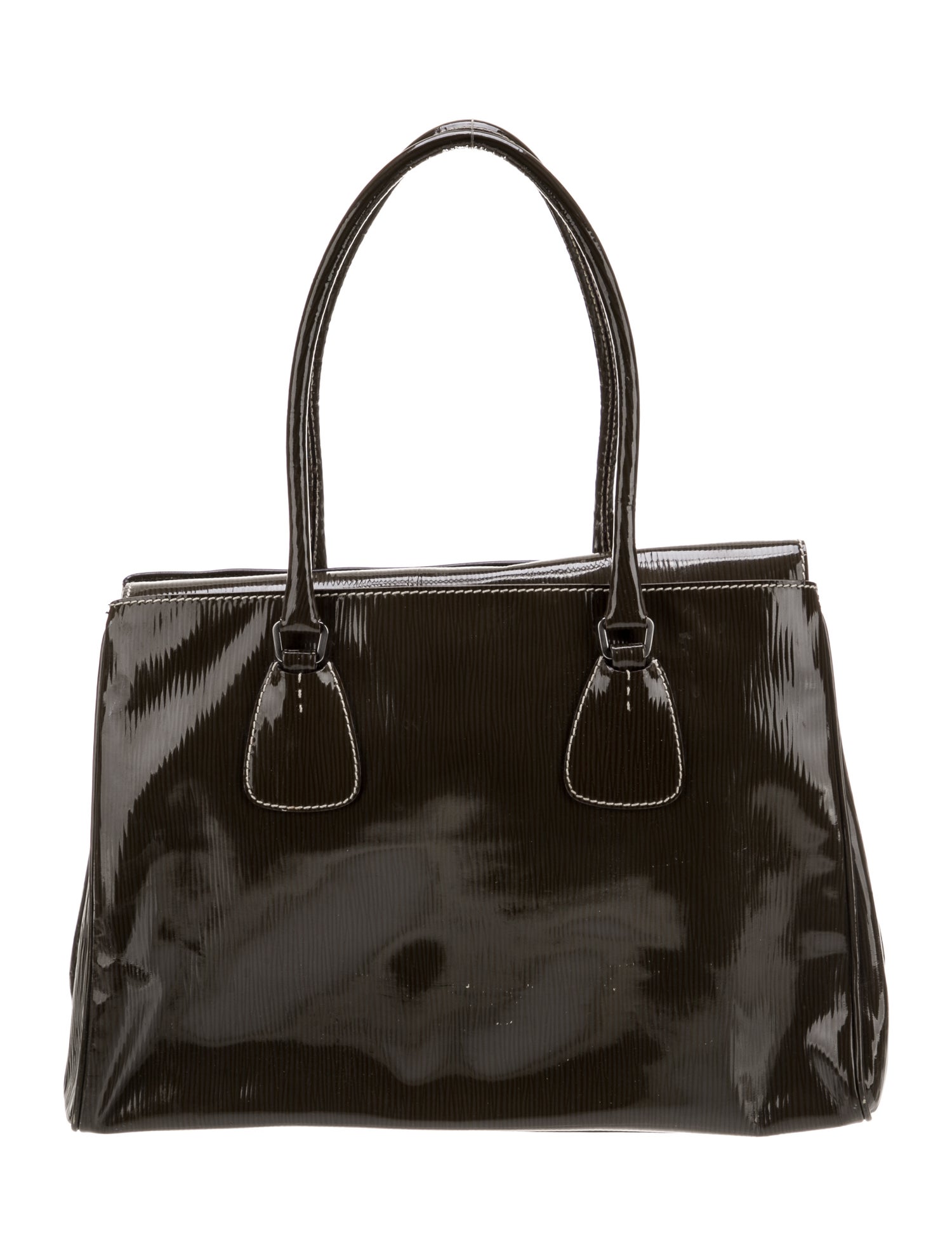Prada Vernice Leather Paglia