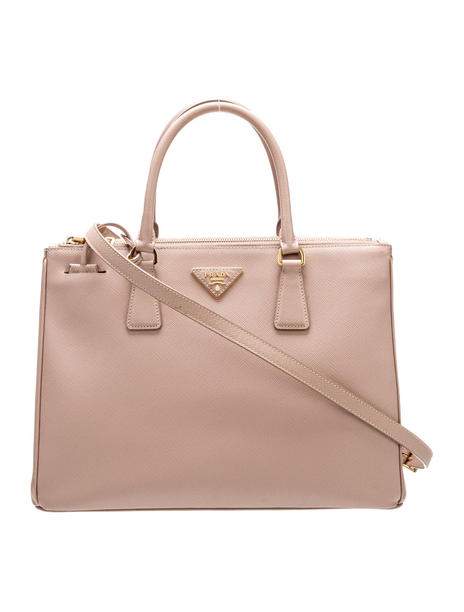 Prada Saffiano Leather Galleria Double Zip Medium