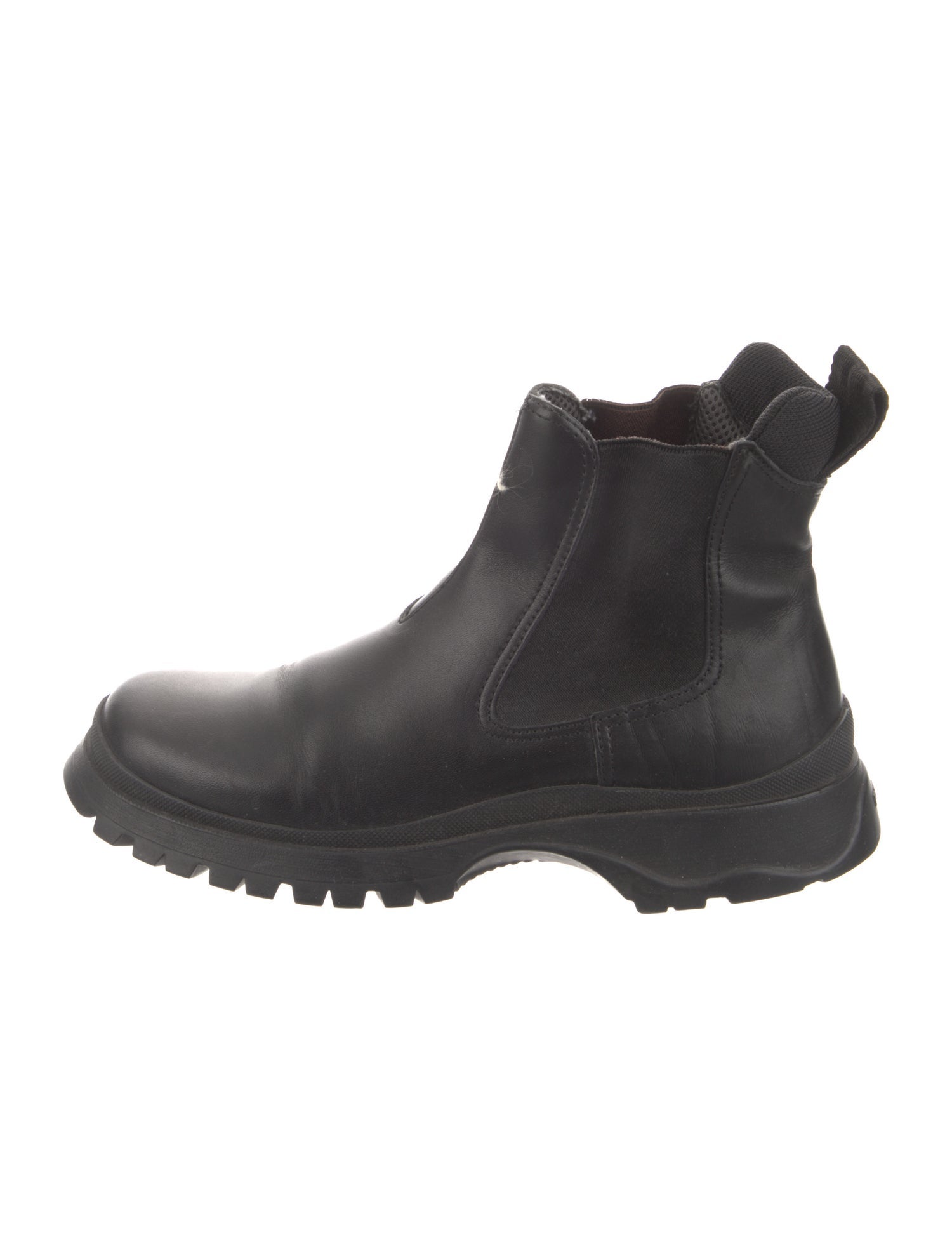 Prada Leather Chelsea Boots