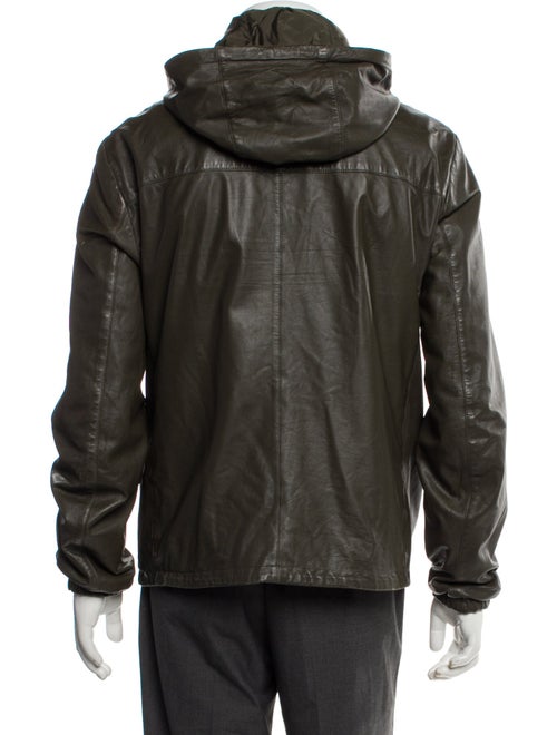 Prada 2013 Enameled Metal Triangle Moto Jacket