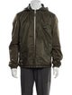 Prada 2013 Enameled Metal Triangle Moto Jacket