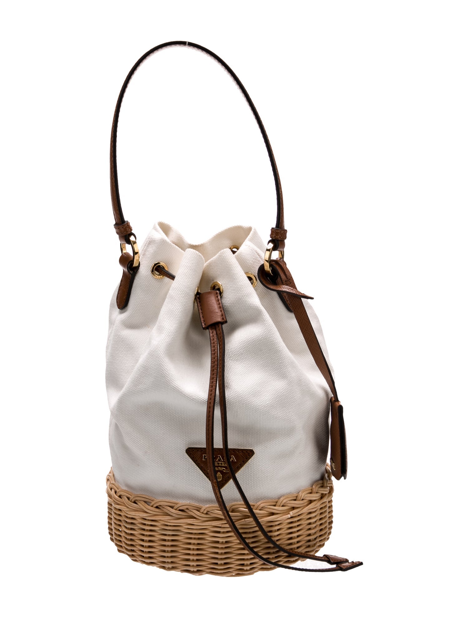 Prada Canvas Bucket Bag