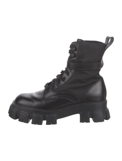 Prada Leather Combat Boots