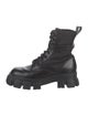 Prada Leather Combat Boots