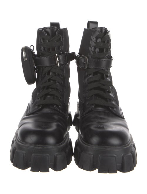 Prada Leather Combat Boots