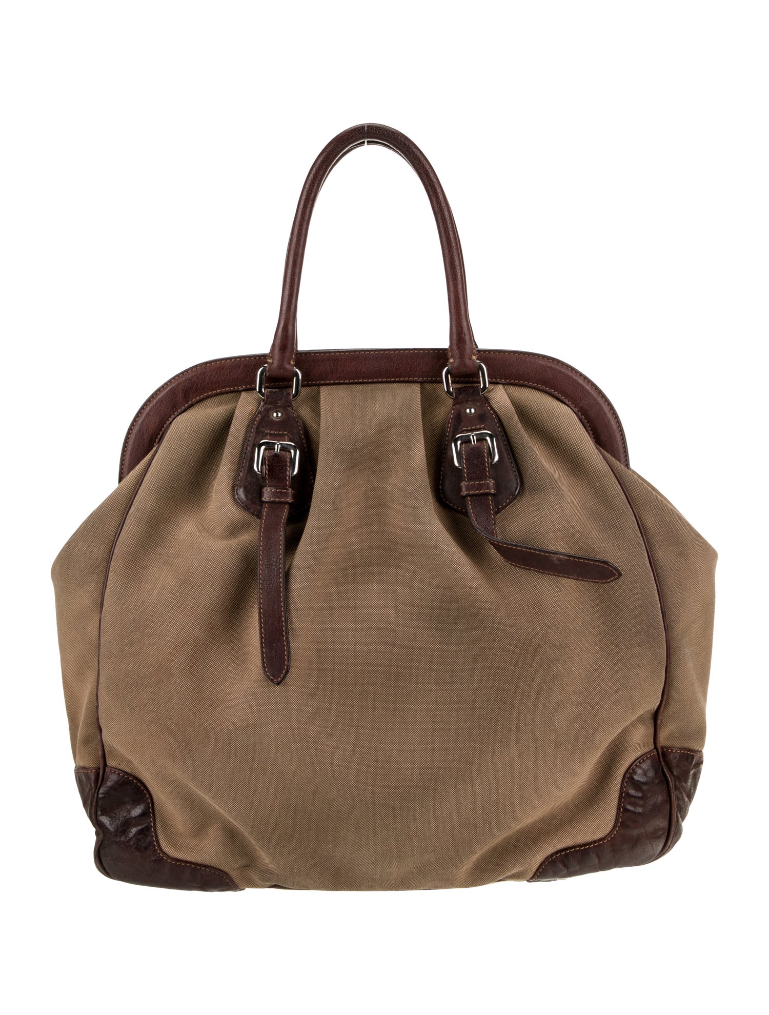 Prada Canvas Canapa Logo Jacquard