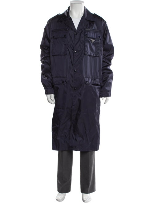 Prada 2019 Enameled Metal Triangle Parka