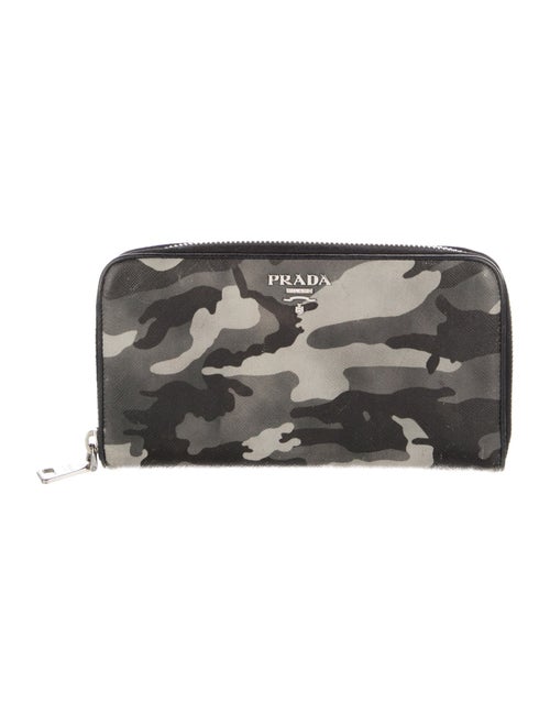 Prada Saffiano Metal Leather Continental Wallet