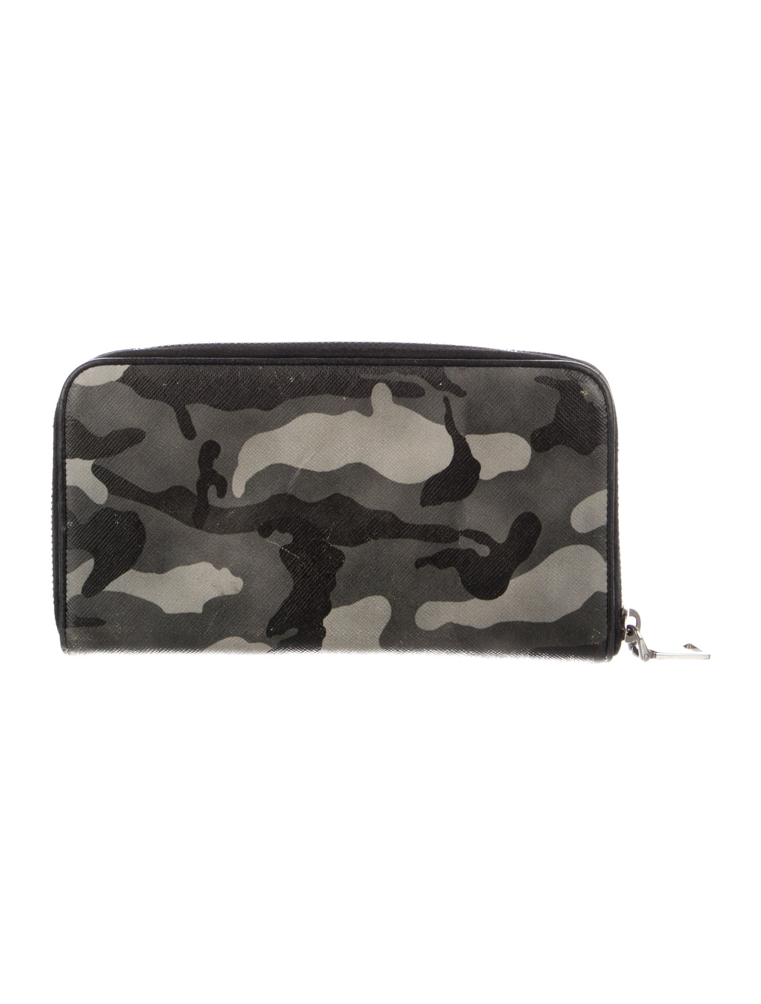 Prada Saffiano Metal Leather Continental Wallet