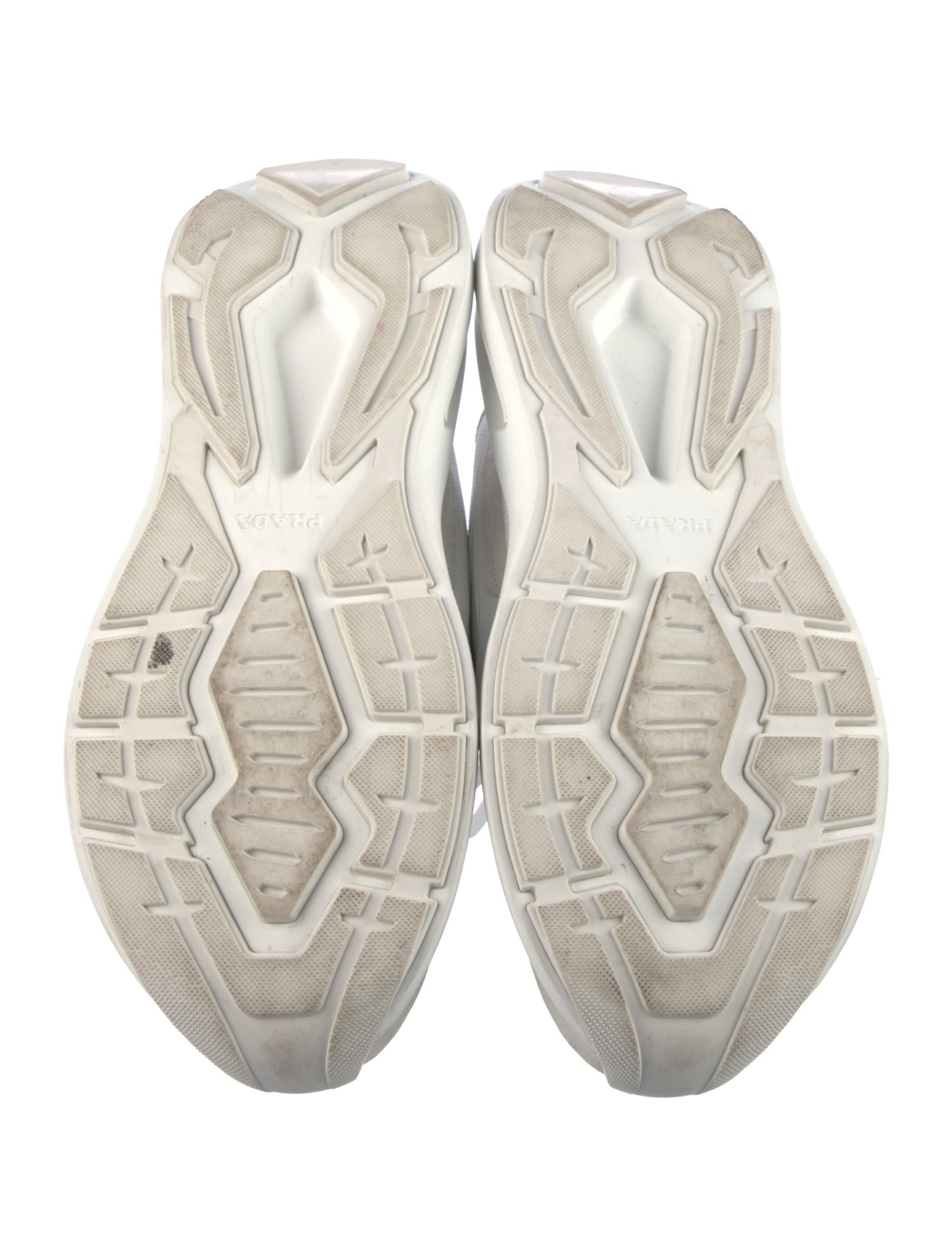 Prada Leather Printed Sneakers