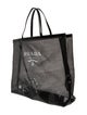 Prada Enameled Metal Triangle Sequin Tote Bag