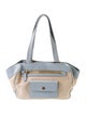 Prada Enameled Metal Triangle Top Handle Bag