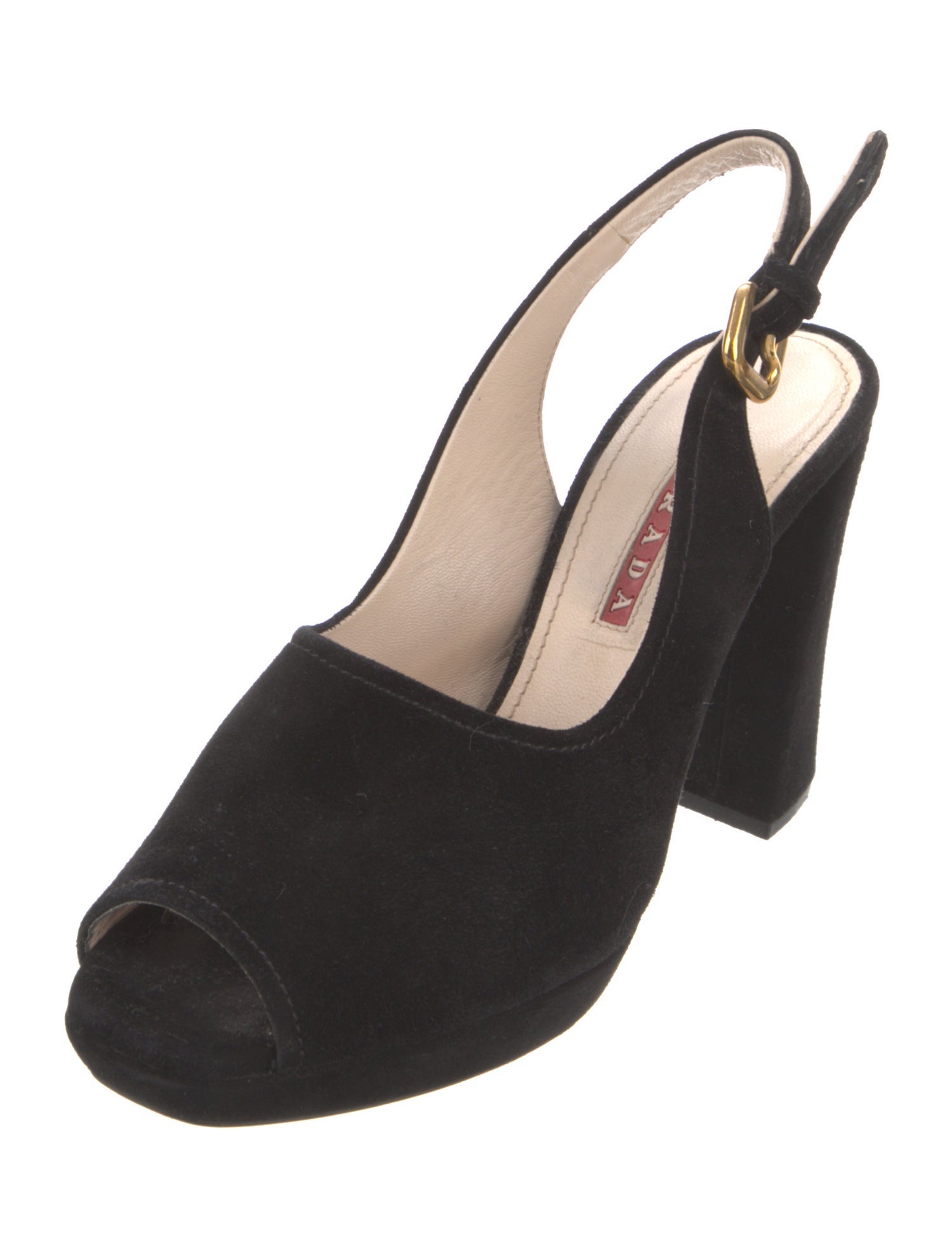 Prada Suede Slingback Pumps