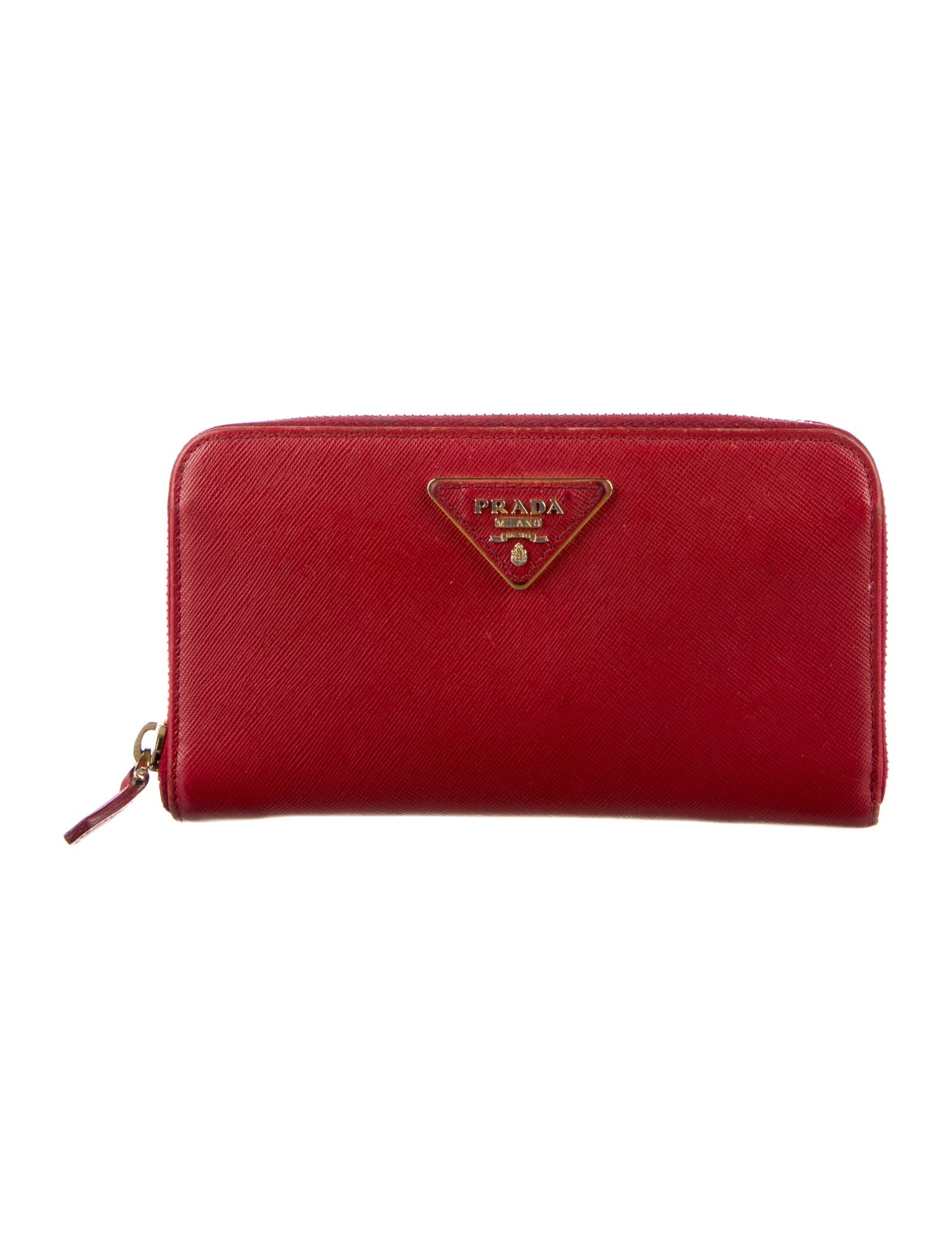 Prada Saffiano Metal Leather Continental Wallet