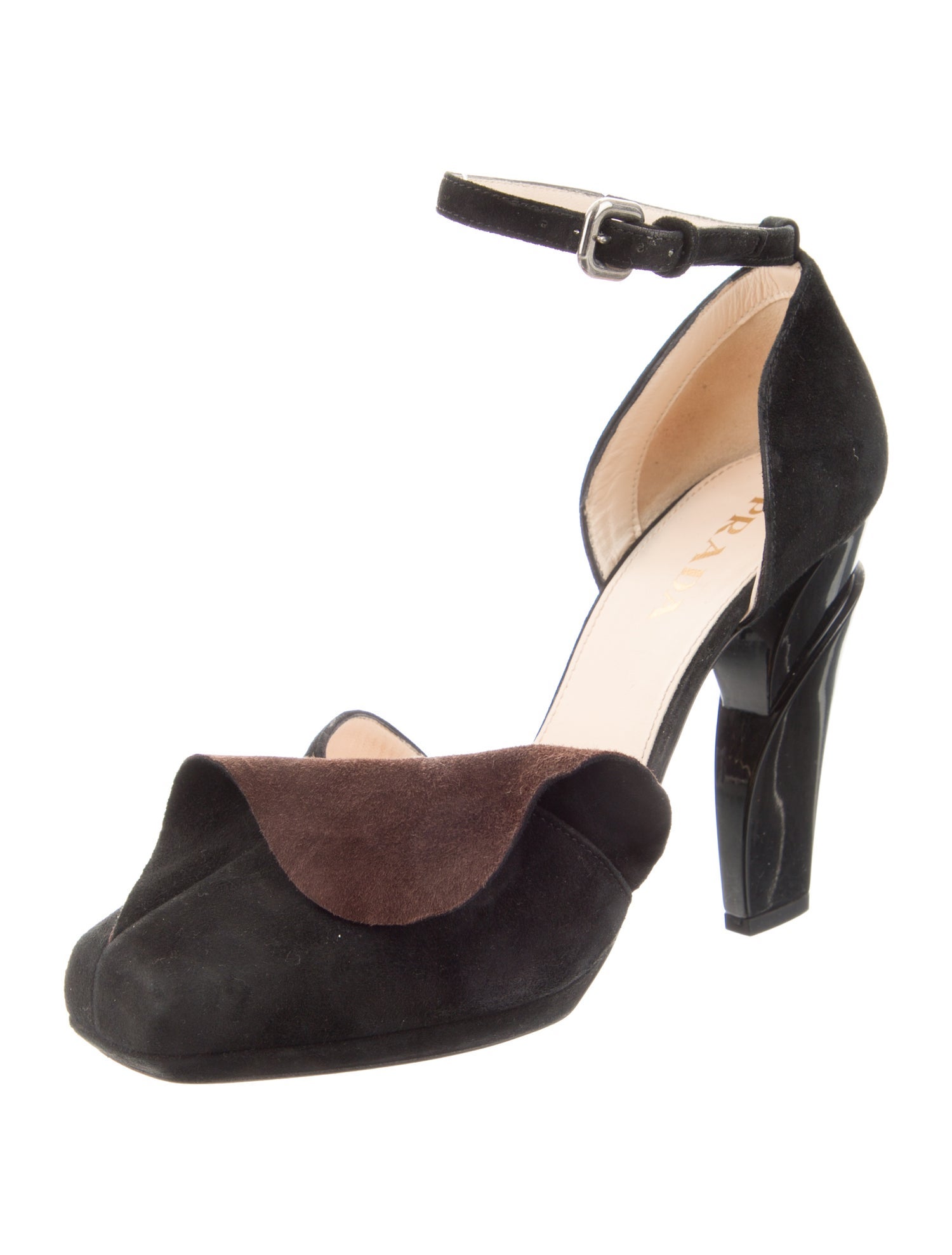 Prada Suede D'Orsay Pumps