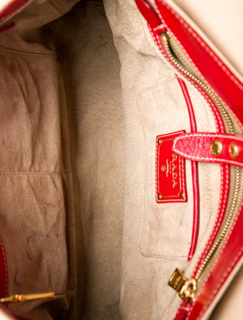 Prada Enameled Metal Triangle Sound