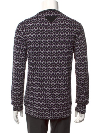 Prada 2021 Enameled Metal Triangle Pullover