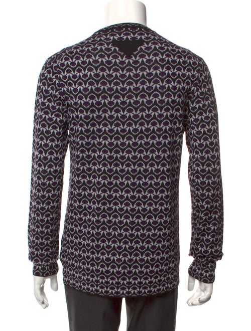 Prada 2021 Enameled Metal Triangle Pullover