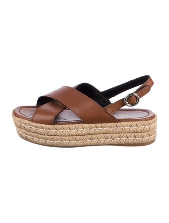 Prada Leather Espadrilles