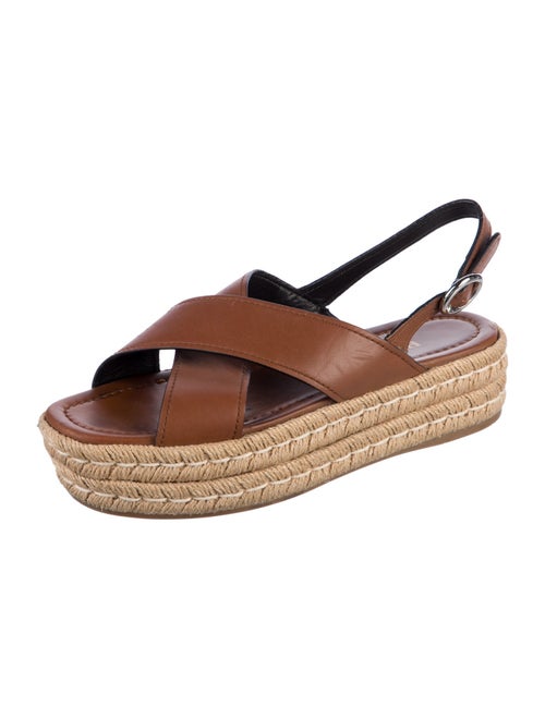Prada Leather Espadrilles