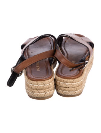 Prada Leather Espadrilles
