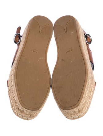 Prada Leather Espadrilles