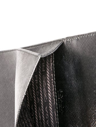 Prada Enameled Metal Triangle Crossbody Bag