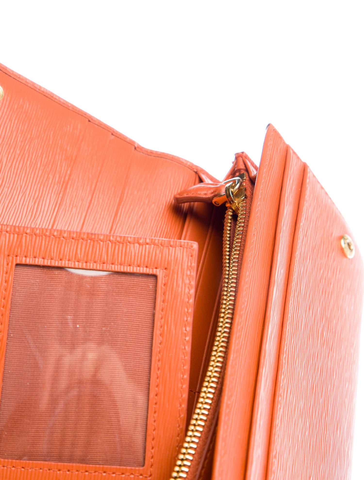 Prada Vitello Move Leather Continental Wallet