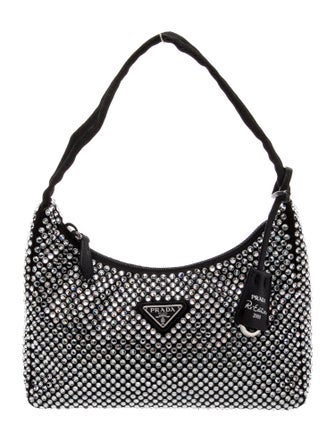 Prada Enameled Metal Triangle Re-Edition 2000