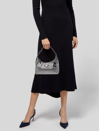 Prada Enameled Metal Triangle Re-Edition 2000