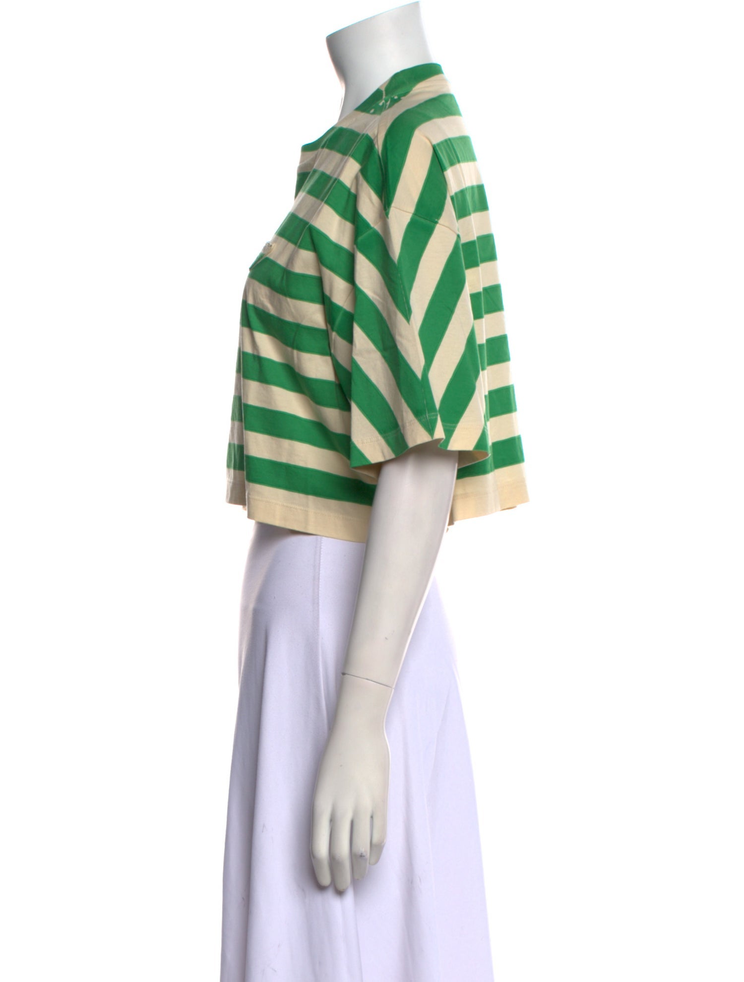 Prada 2022 Striped Crop Top