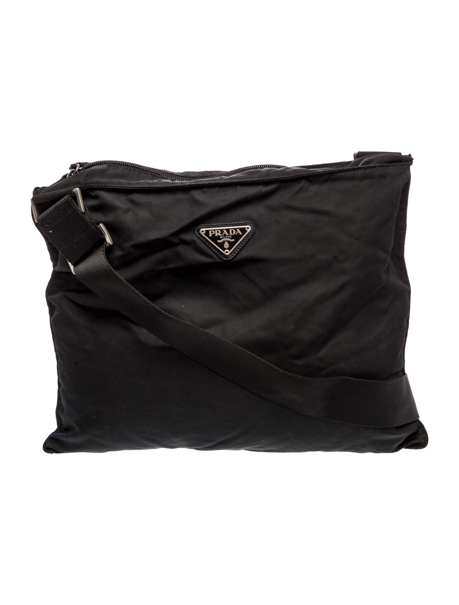 Prada Vela Nylon Messenger Bag Vintage