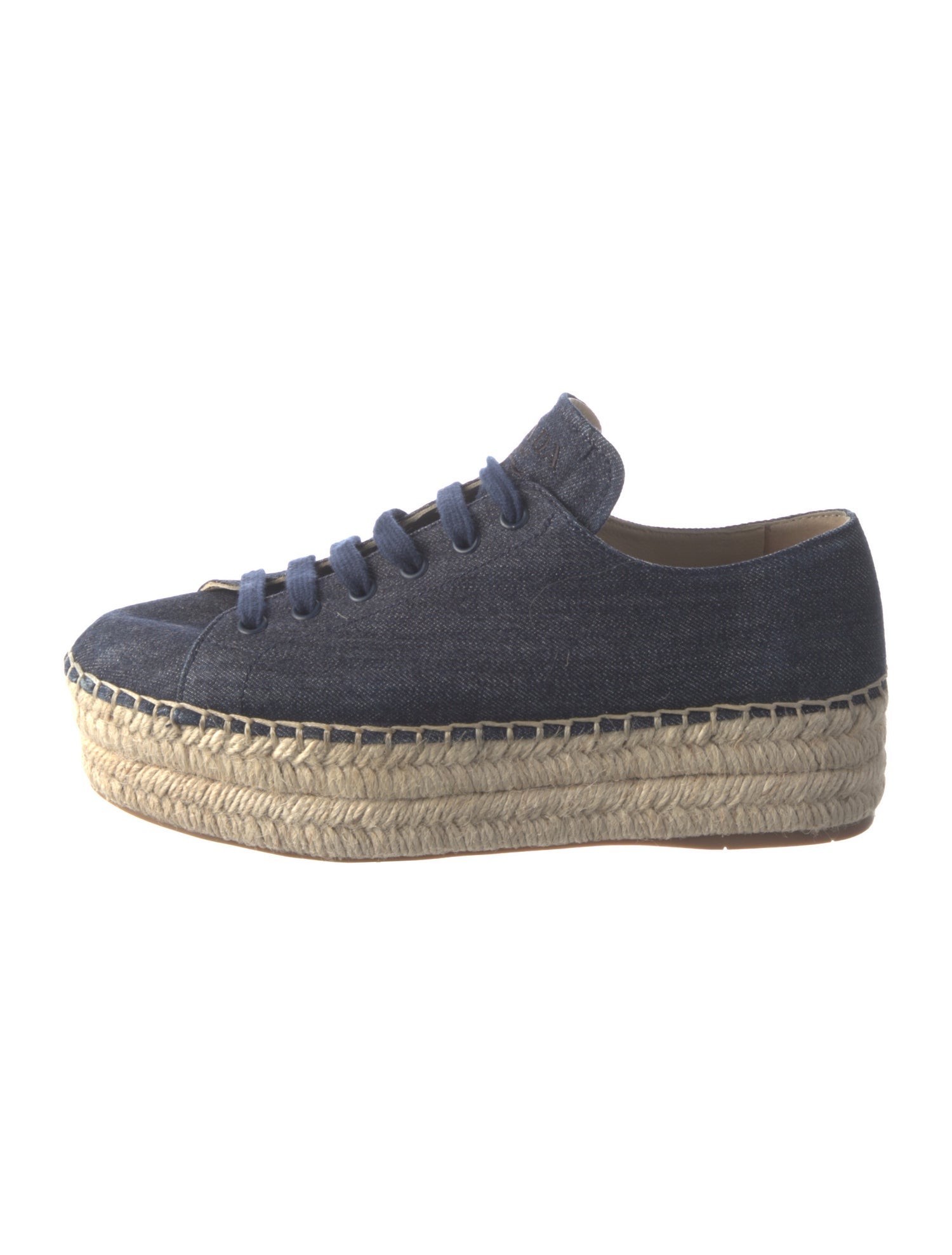 Prada Denim Espadrille Sneakers
