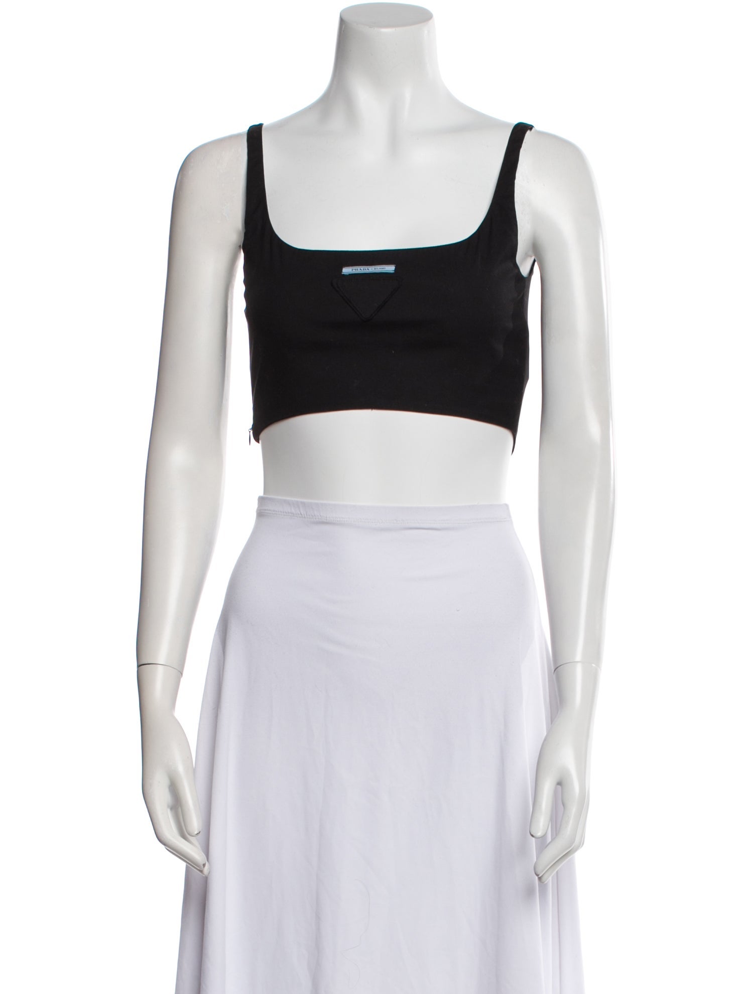 Prada 2017 Square Neckline Crop Top