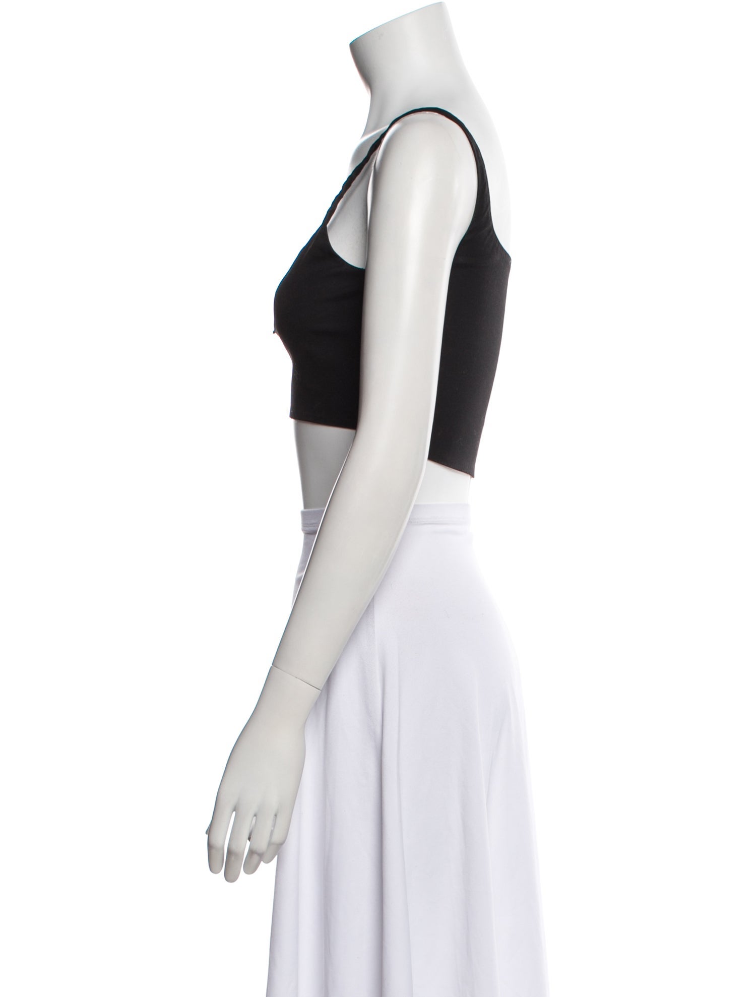 Prada 2017 Square Neckline Crop Top