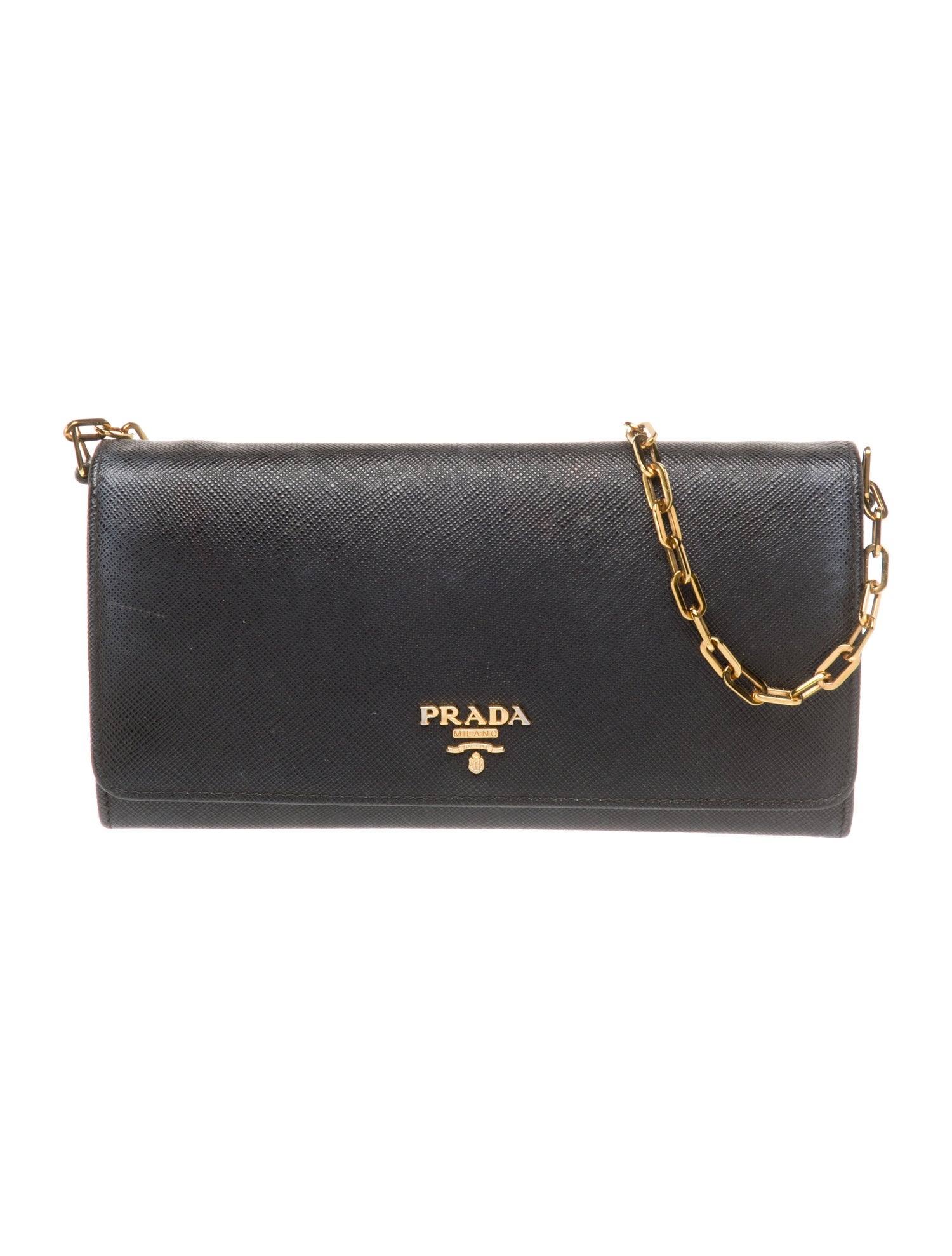Prada Saffiano Leather Metal