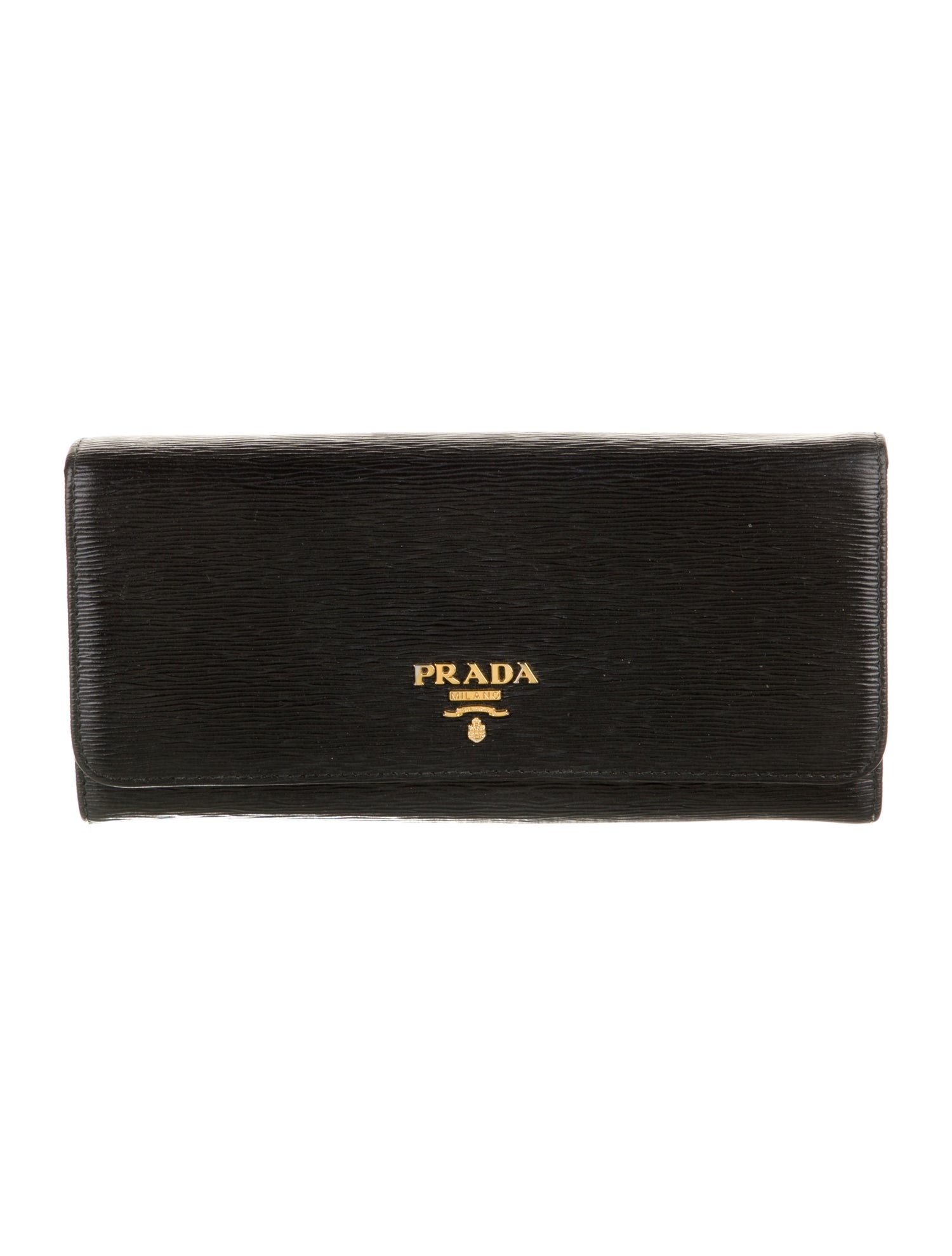 Prada Vitello Move Leather Continental Wallet