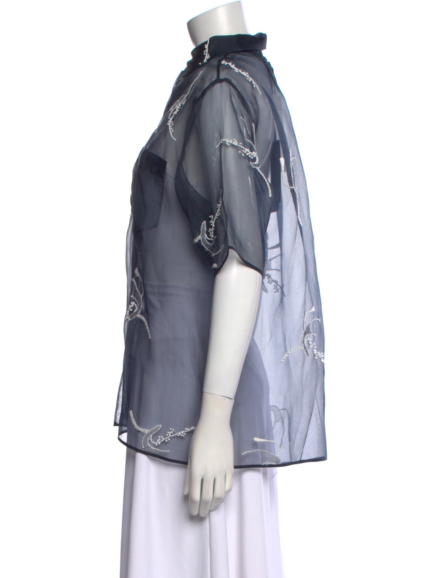 Prada 2024 Silk Button-Up Top