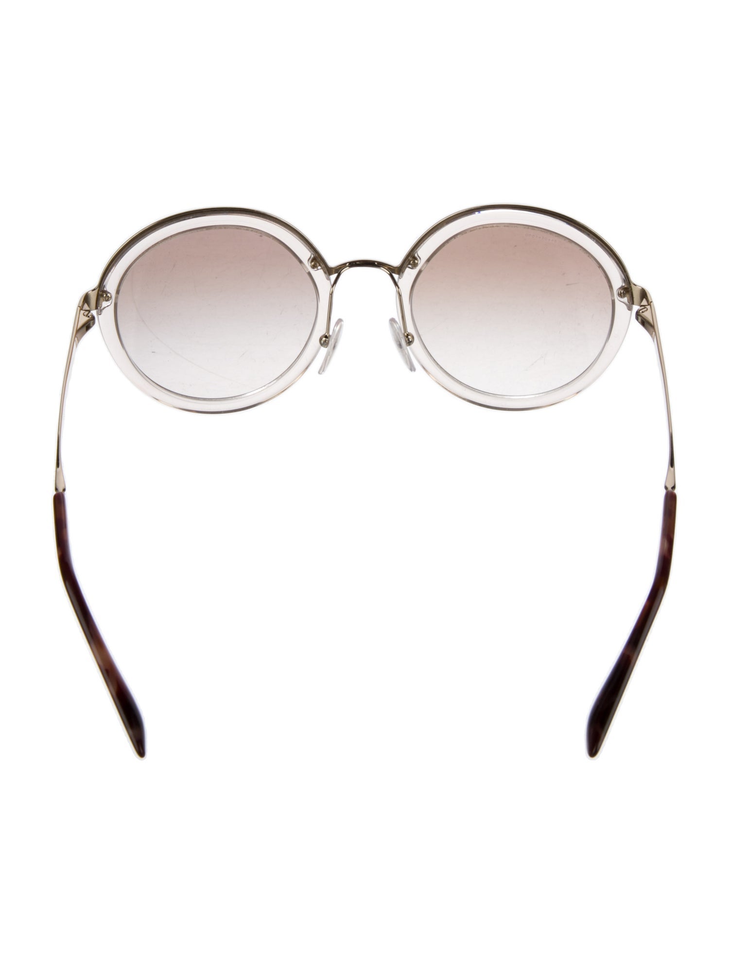 Prada Round Gradient Sunglasses w/ Tags
