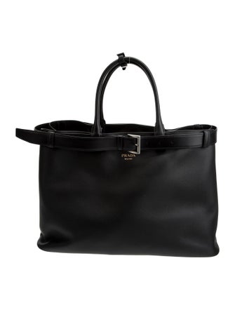 Prada Signature Buckle Bag w/Belt XL