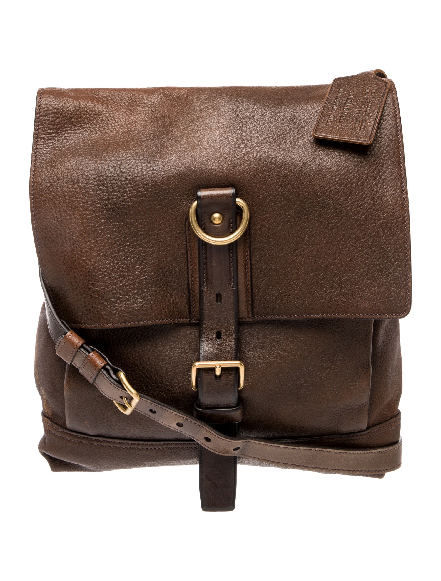 Prada Cervo Leather Messenger Crossbody