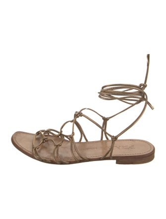 Prada Leather Gladiator Sandals