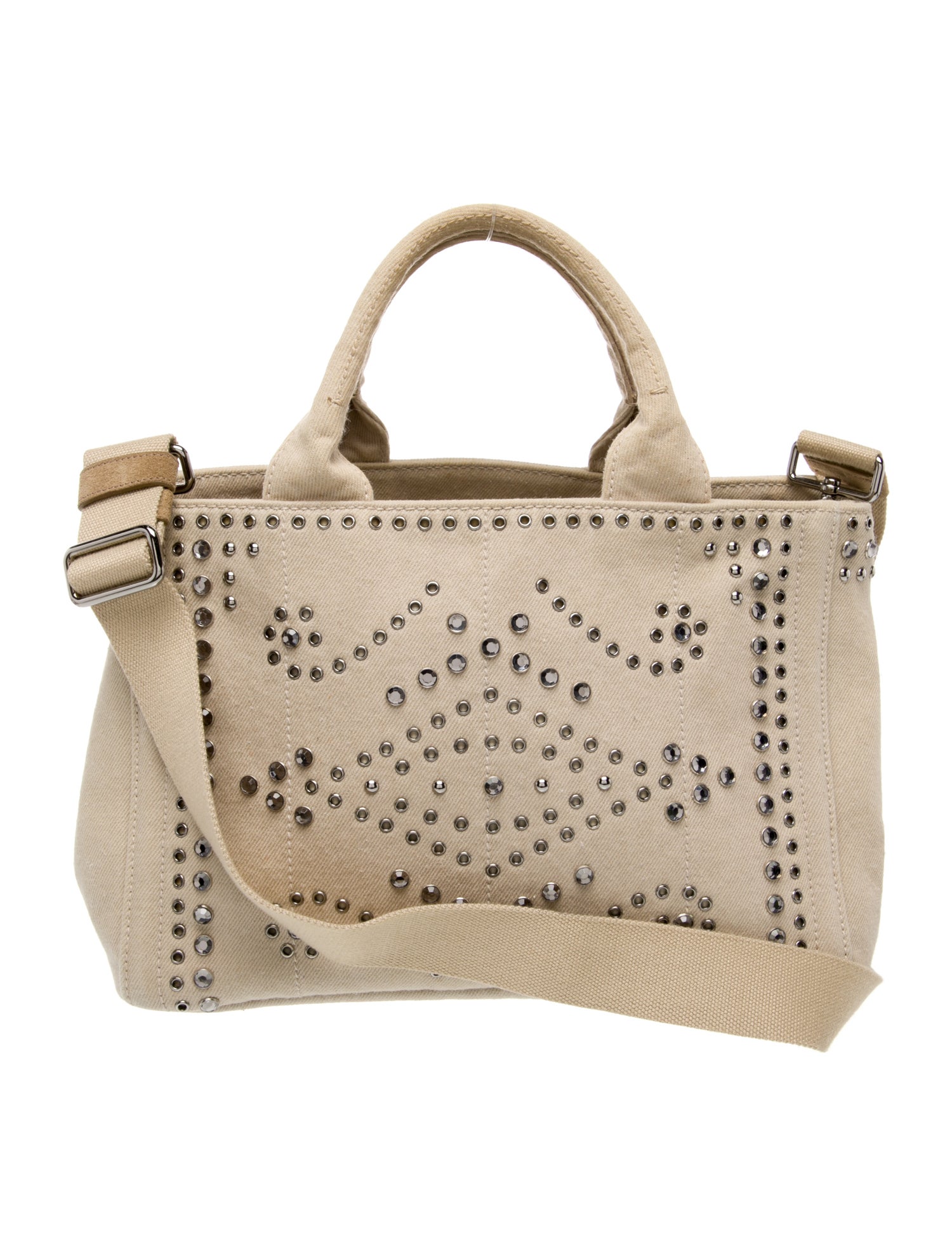 Prada Canvas Top Handle Bag