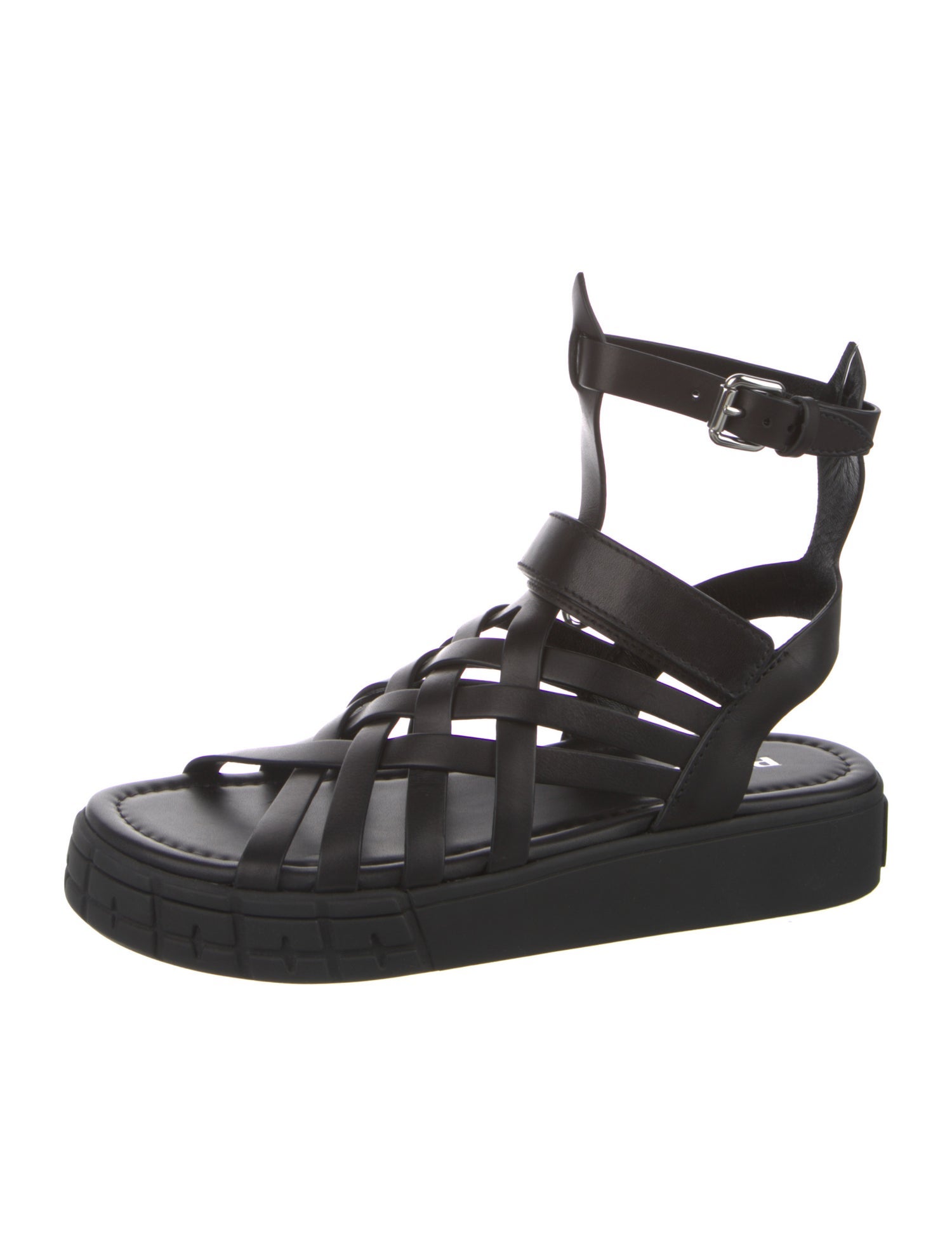 Prada Leather Gladiator Sandals