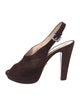 Prada Suede Slingback Pumps